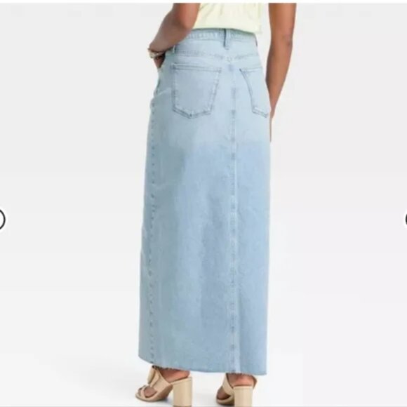 Universal Thread Light Blue Maxi Skirt - Picture 3 of 10